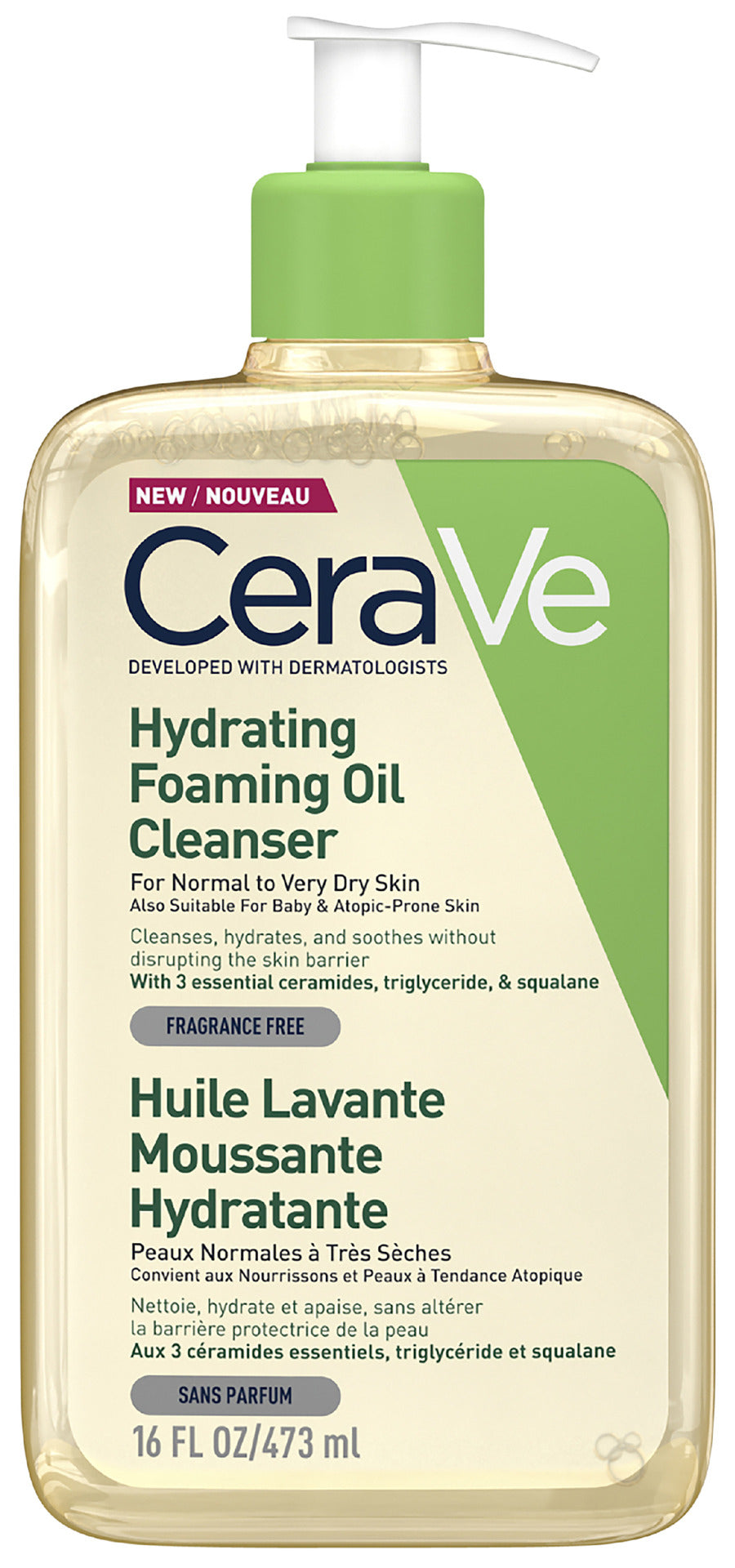 CeraVe Hydrating Foaming Oil Cleanser 473ml