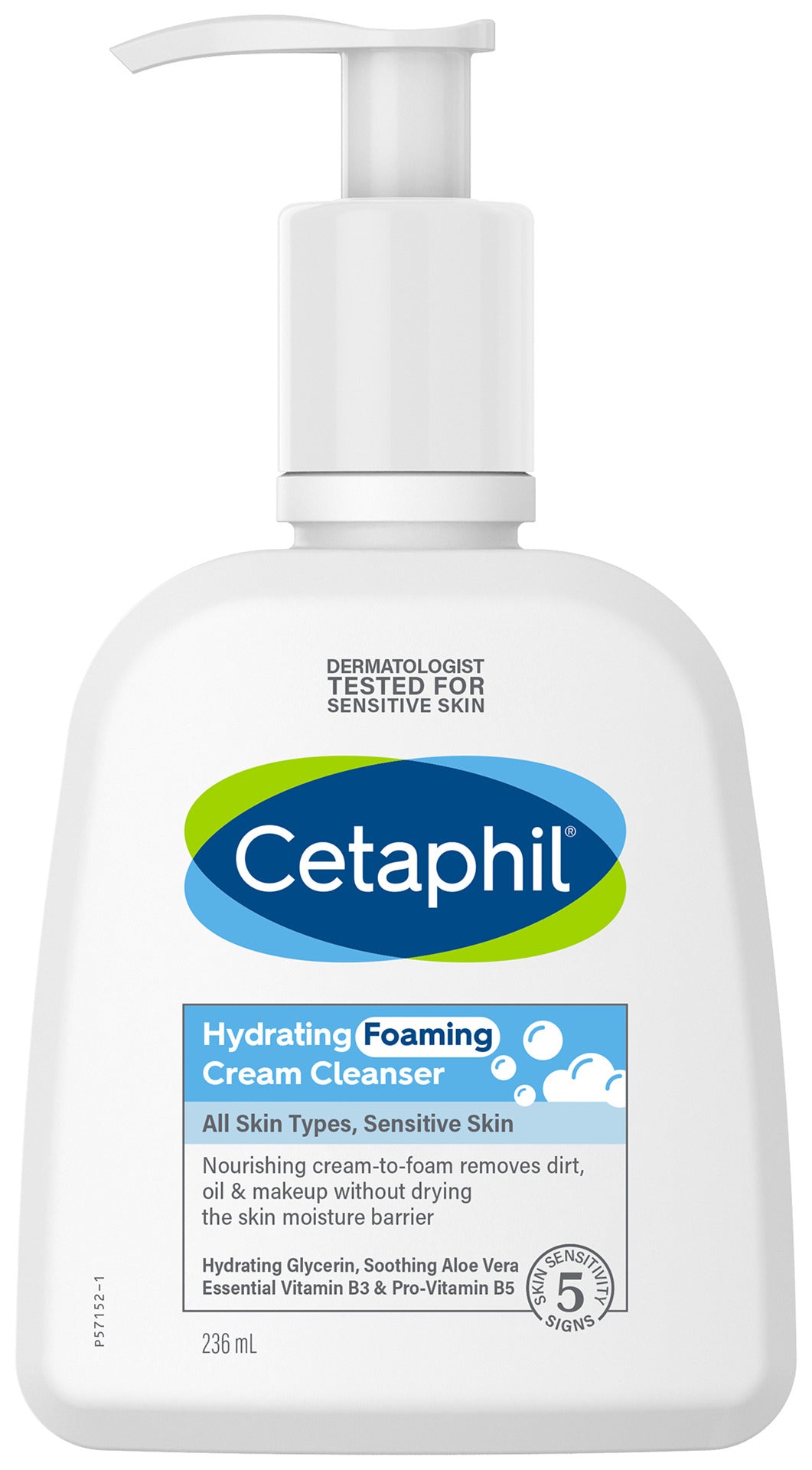 Cetaphil Hydrating Foaming Cream Cleanser 236mL
