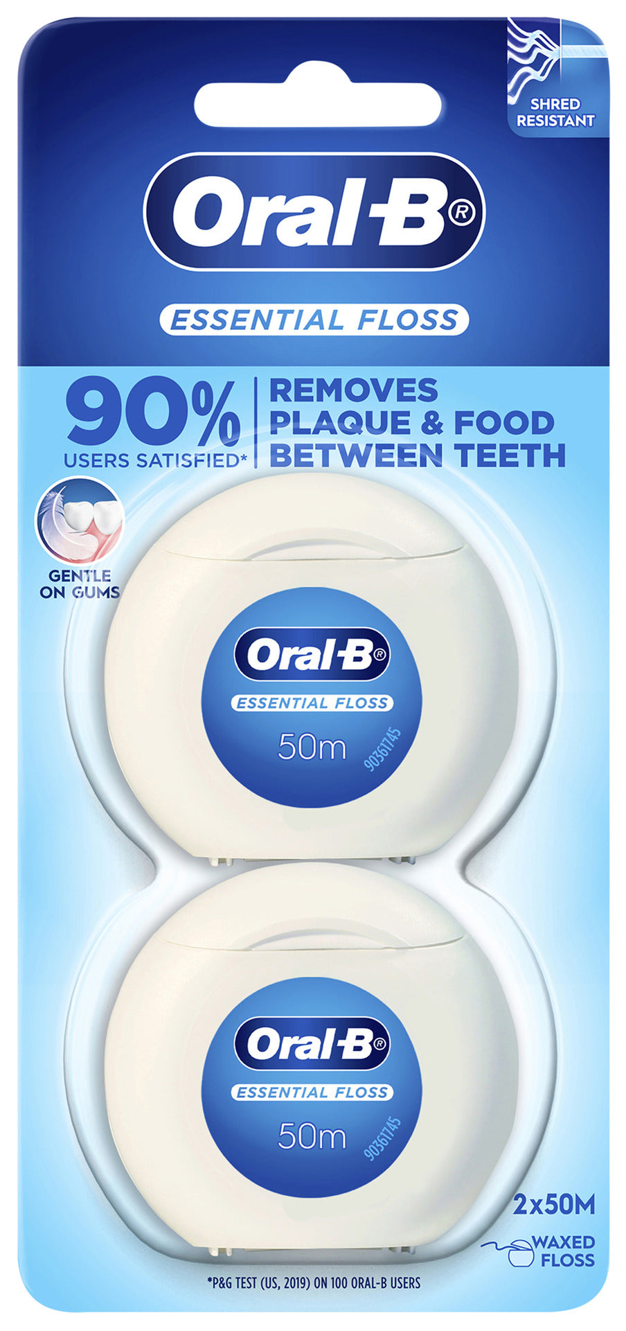 Oral-B Essential Waxed Clean Dental Floss, Mint 50m