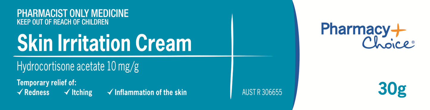 Pharmacy Choice - Skin Irritation Cream 1% 30g