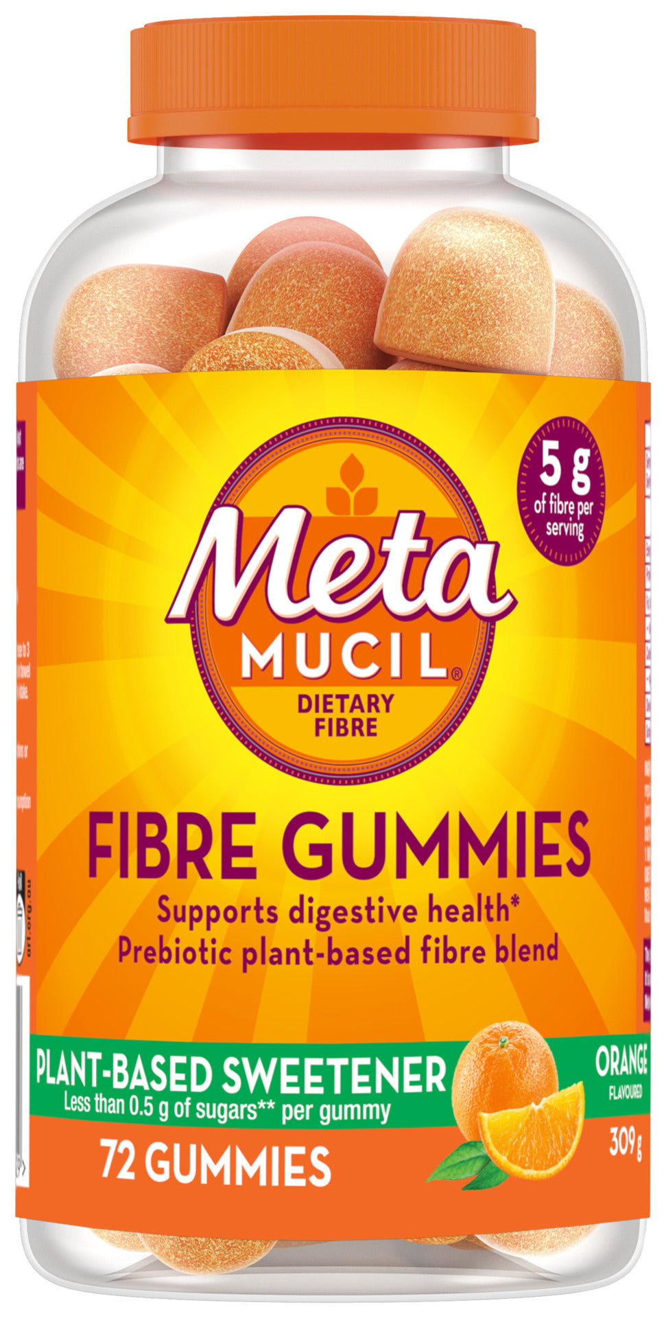 Metamucil Daily Fibre Gummies Supplement 72 Pack