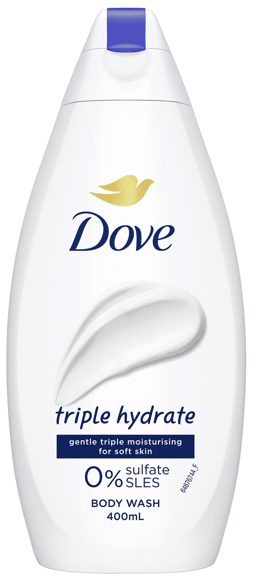 Dove Body Wash Gentle Cleansing for Soft Skin Triple Hydrate Shower Gel with 0% Sulfate SLES 400