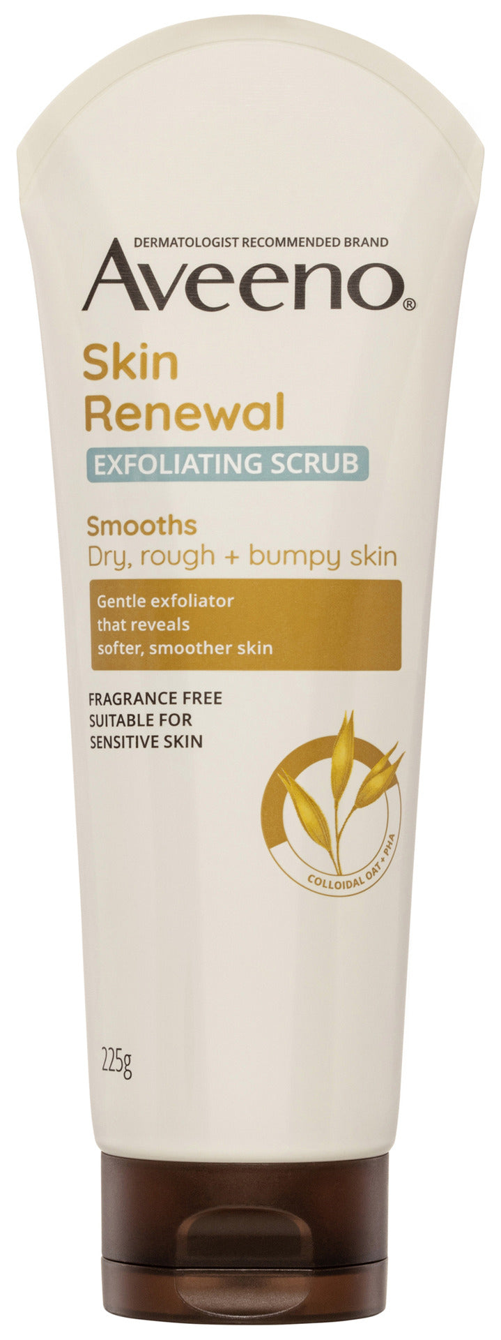 Aveeno Skin Renewal Exfoliating Body Scrub Cleanse & Resurface Dry Rough Bumpy Texture Sensitive