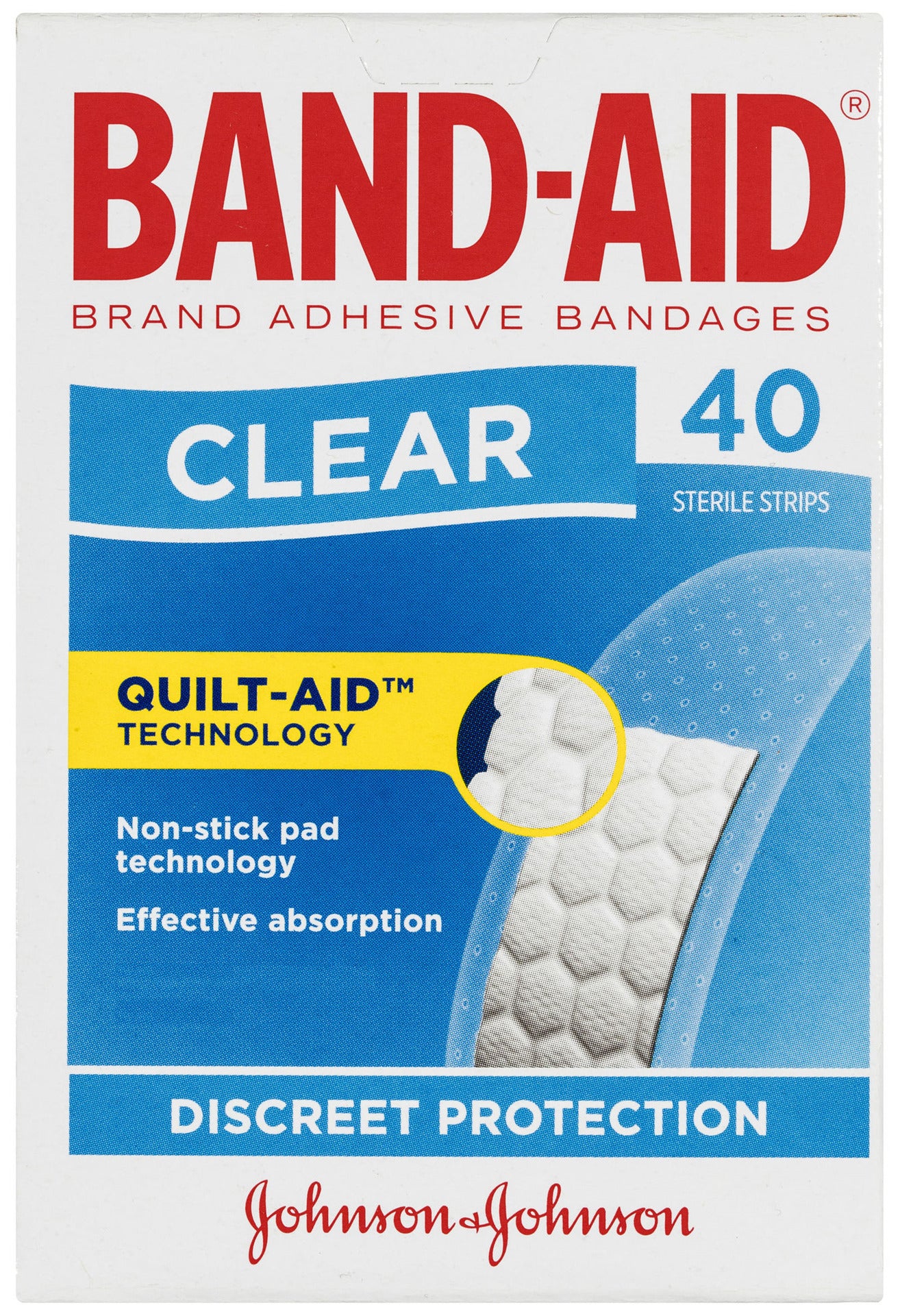 Band-Aid Clear Strips 40 Pack