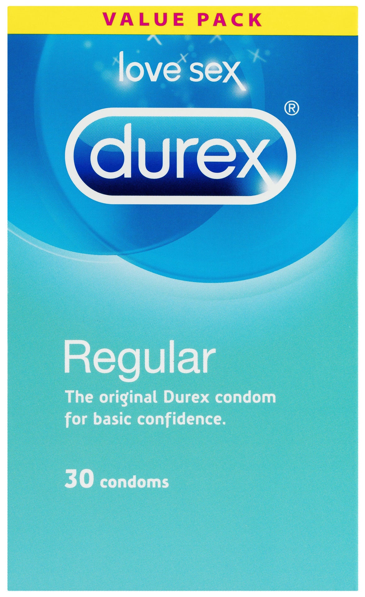 Durex Regular Condoms Original Regular Fit, Pack of 30