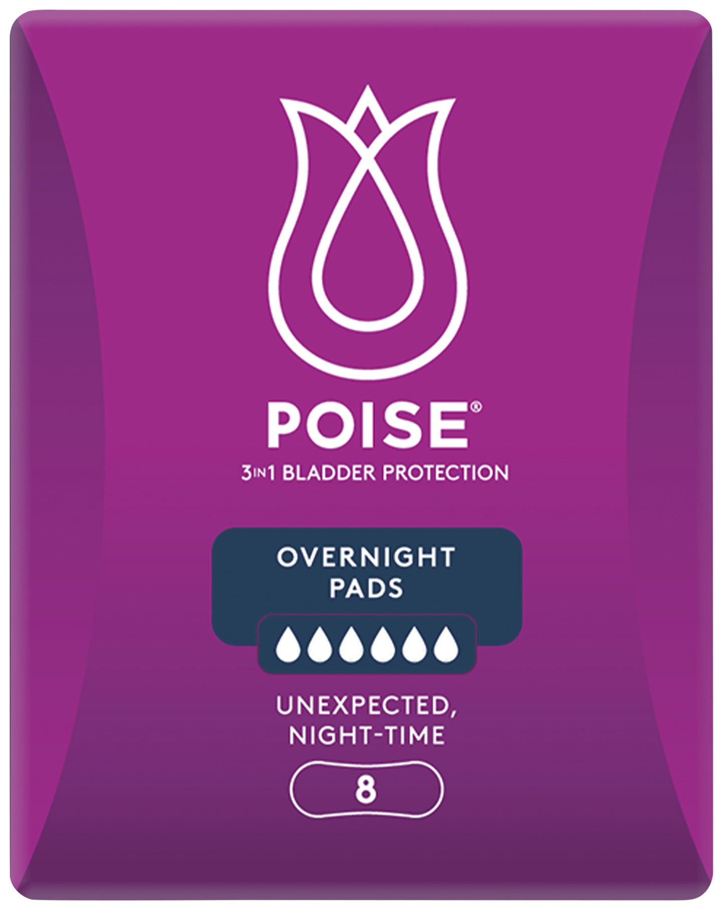 Poise Pads For Bladder Leaks Overnight 8 Pack