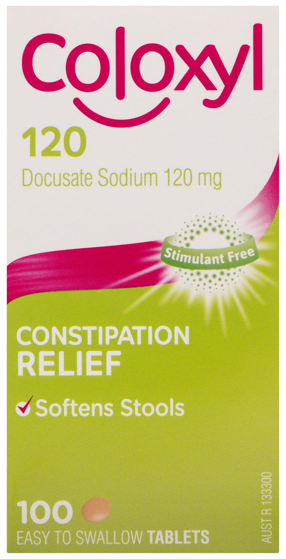 Coloxyl Stool Softener 120mg 100 tablets