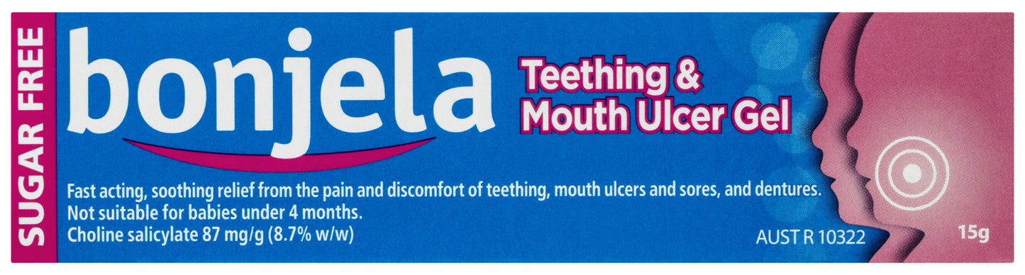 Bonjela Fast Acting Teething Gel 87mg/g Choline Salicylate 15g
