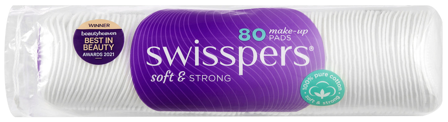 Swisspers Make-Up Pads 80 pack