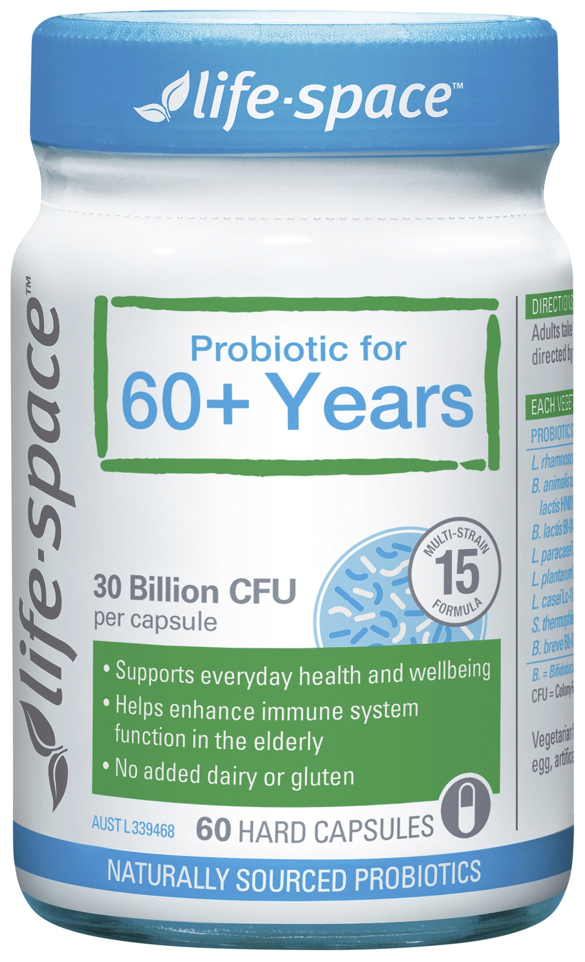 Life-Space Probiotic for 60+ Years 60 Capsules