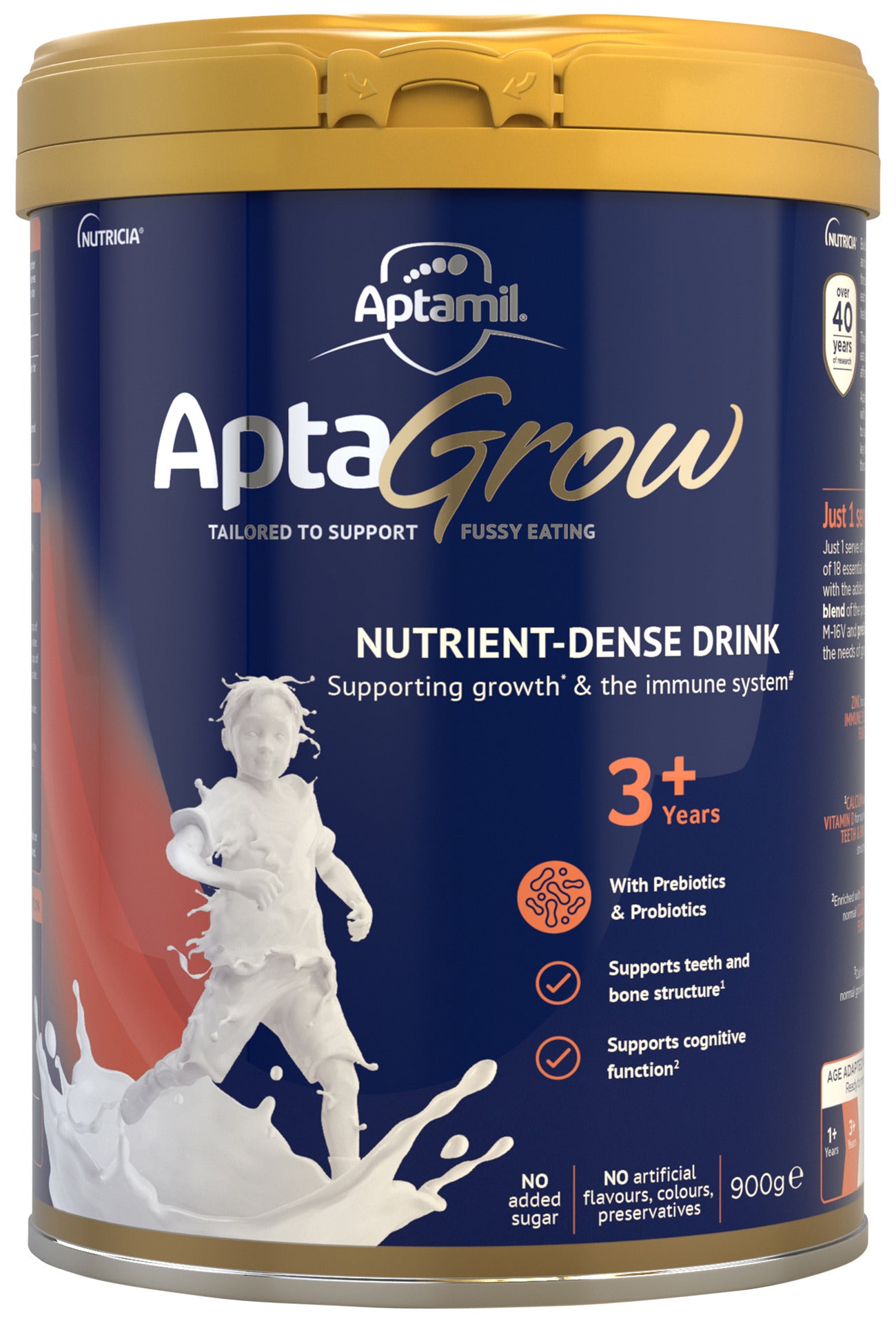 AptaGrow Nutrient-Dense Milk Drink From 3+ Years 900g