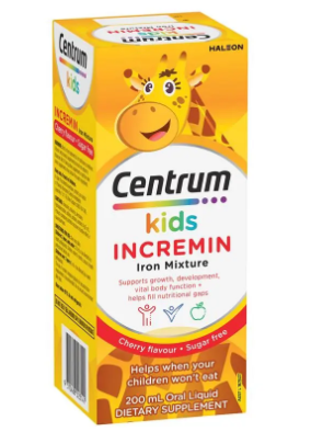 Centrum Kids Incremin Iron Mixture Oral Liquid Cherry 200mL