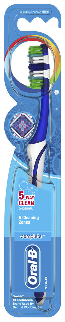 Oral-B Complete 5 Way Clean Medium Toothbrush 1 Count