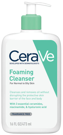 CeraVe Foaming Oil-Free Cleanser for Oily Skin 473ml