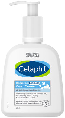 Cetaphil Hydrating Foaming Cream Cleanser 236mL