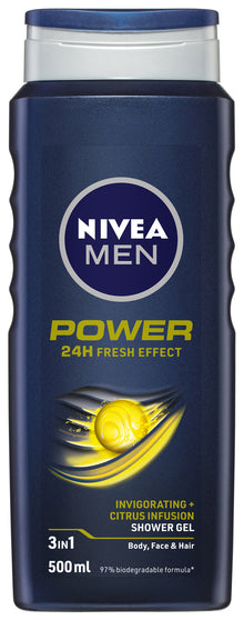 NIVEA MEN Power Fresh Shower Gel 500ml