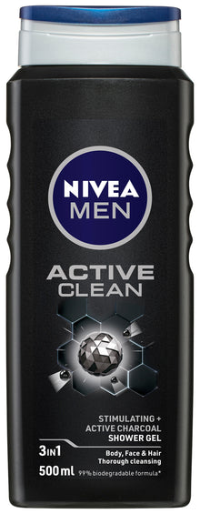 NIVEA MEN Active Clean Shower Gel 500ml