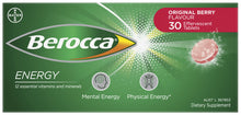 Berocca Energy Vitamin B & C Original Berry Flavour Effervescent Tablets 30 Pack