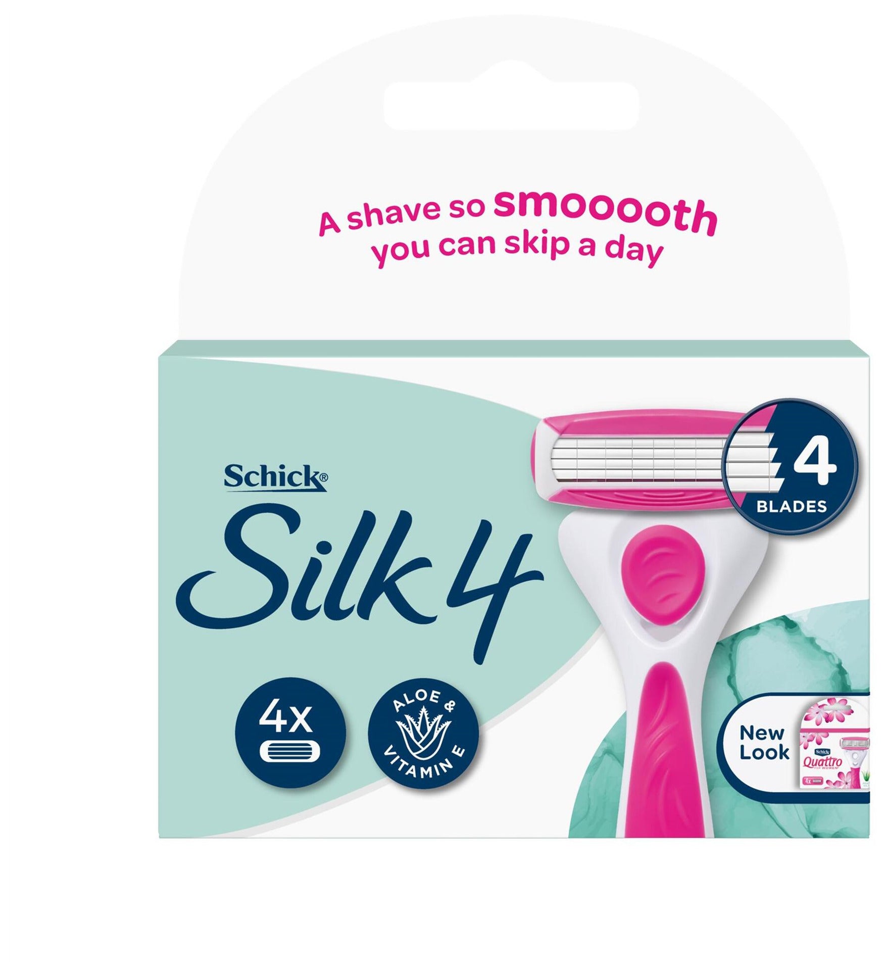 Schick Silk 4 Refills 4pk