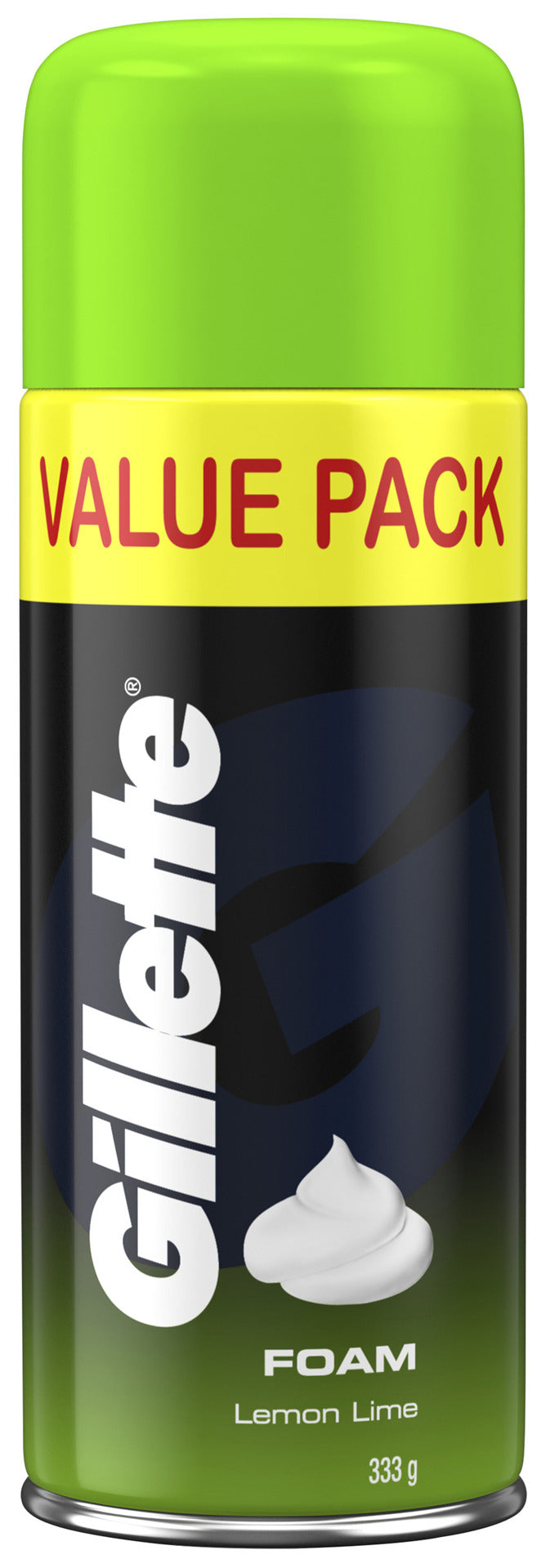 Gillette Shaving Foam Lime Fresh Value Pack 333 g