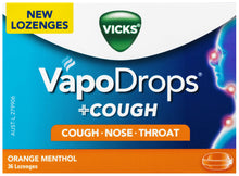 Vicks VapoDrops Cough Orange 36 Lozenges