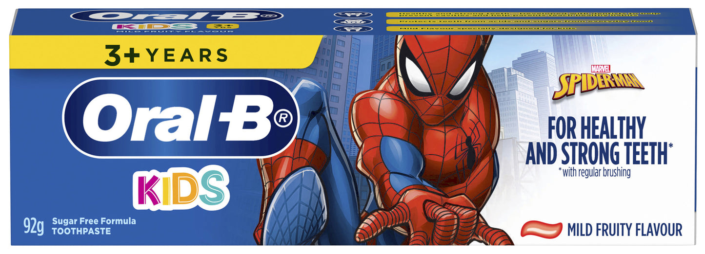 Oral-B Spiderman Kids Clean 3+ Years Toothpaste, 92g