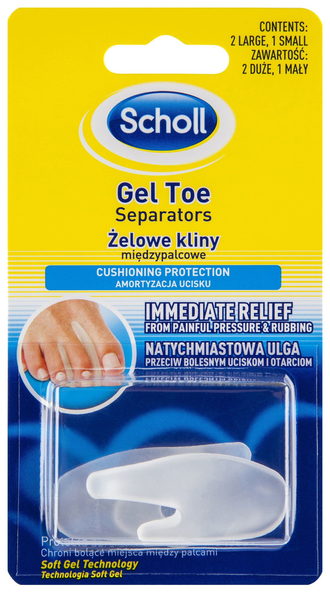 Scholl Gel Toe Separators Pain Relief