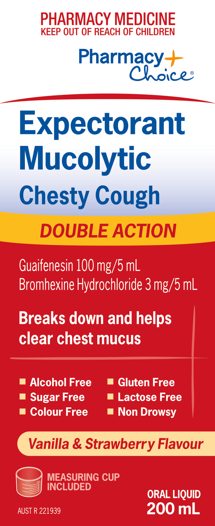 Pharmacy Choice - Expectorant Mucolytic Chesty Cough 200mL