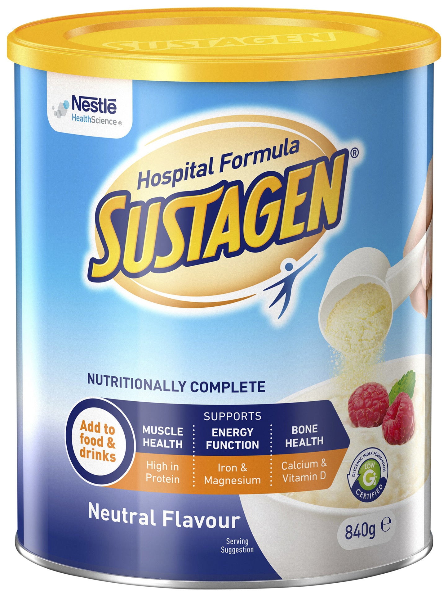 SUSTAGEN Hospital Formula Neutral 840g Powder Nutritional Supplement