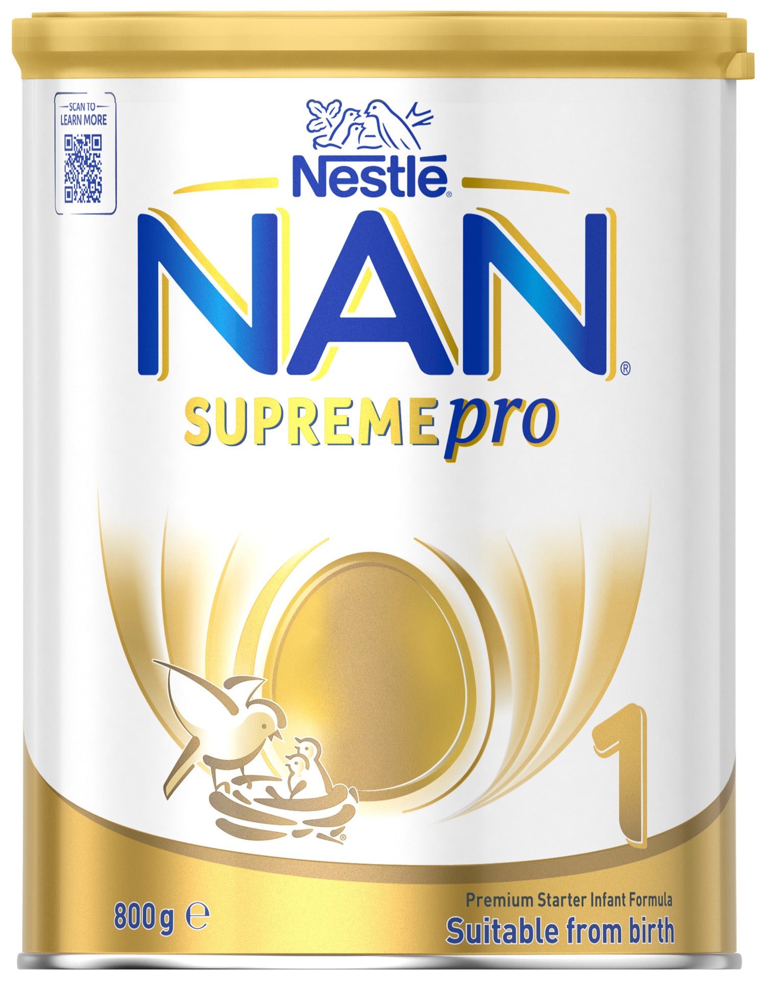 Nestle NAN SUPREMEpro 1 Infant Formula for Newborns Suitable from Birth 800g