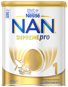 Nestle NAN SUPREMEpro 1 Infant Formula for Newborns Suitable from Birth 800g