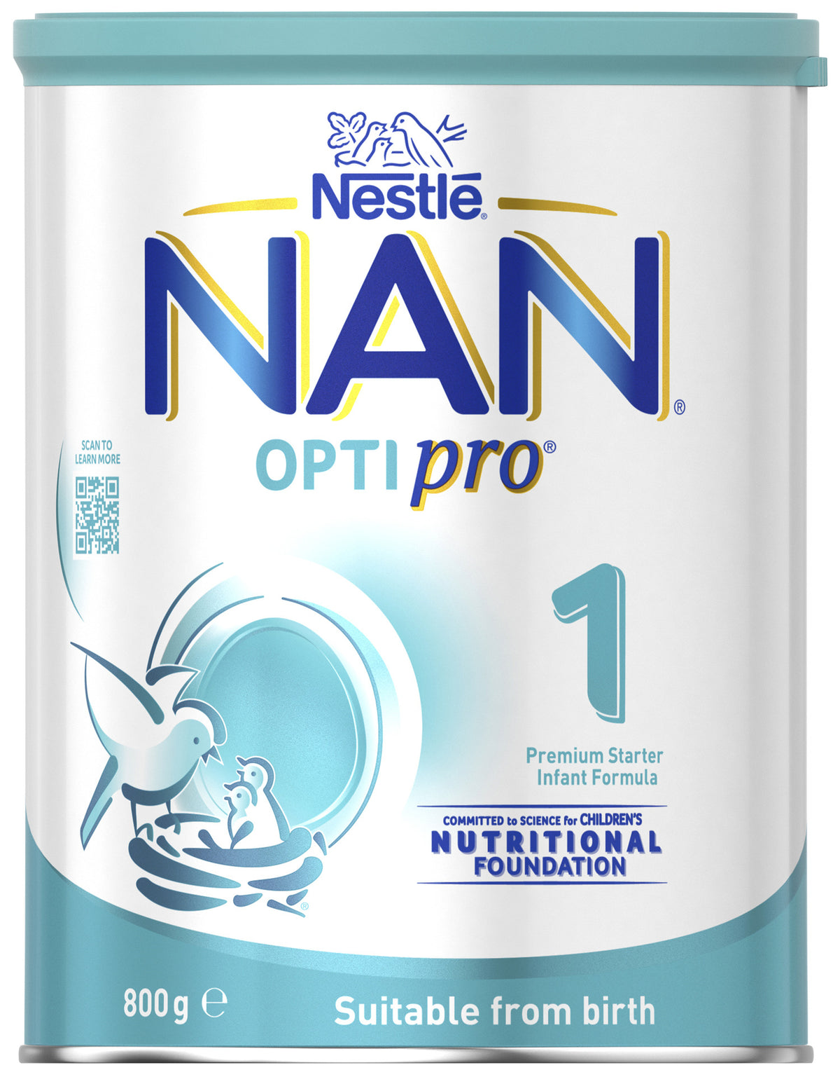 Nestle NAN OPTIPRO 1 Infant Formula for Newborns Suitable From Birth 800g