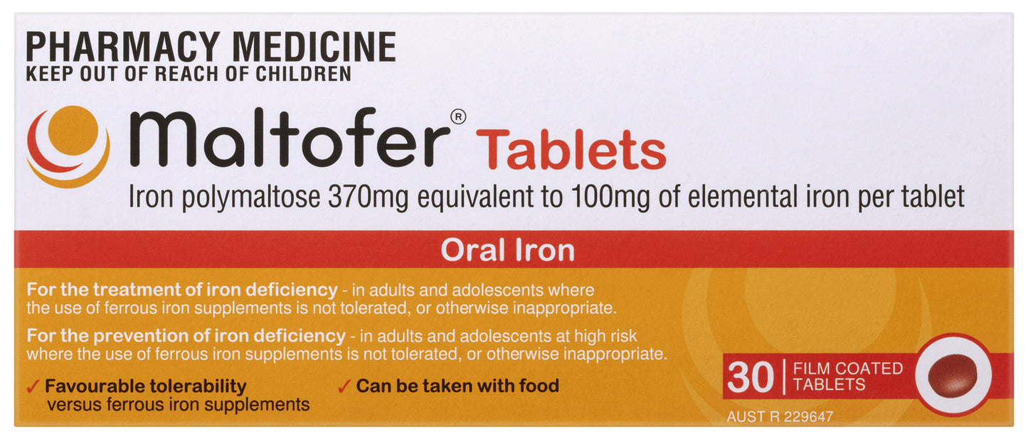 Maltofer Iron 100mg 30 Tablets