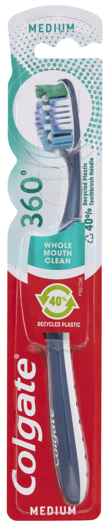 Colgate 360° Deep Clean Manual Toothbrush, Medium 1 Pack