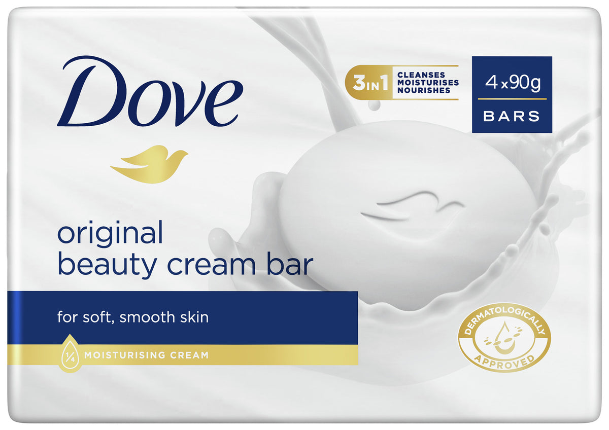 Dove Beauty Cream Bar for soft, smooth, healthy-looking skin Original with ? moisturising cream 4