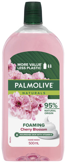 Palmolive Naturals, Foaming Hand Wash, Cherry Blossom, 500mL Refill