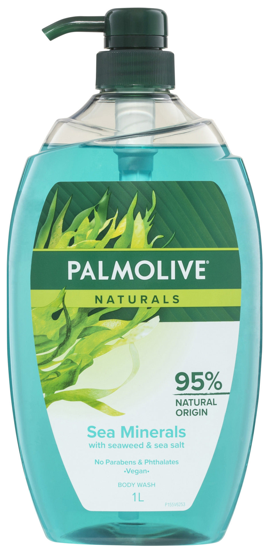 Palmolive Naturals Body Wash, 1L, Sea Minerals with Seaweed and Sea Salt, No Parabens