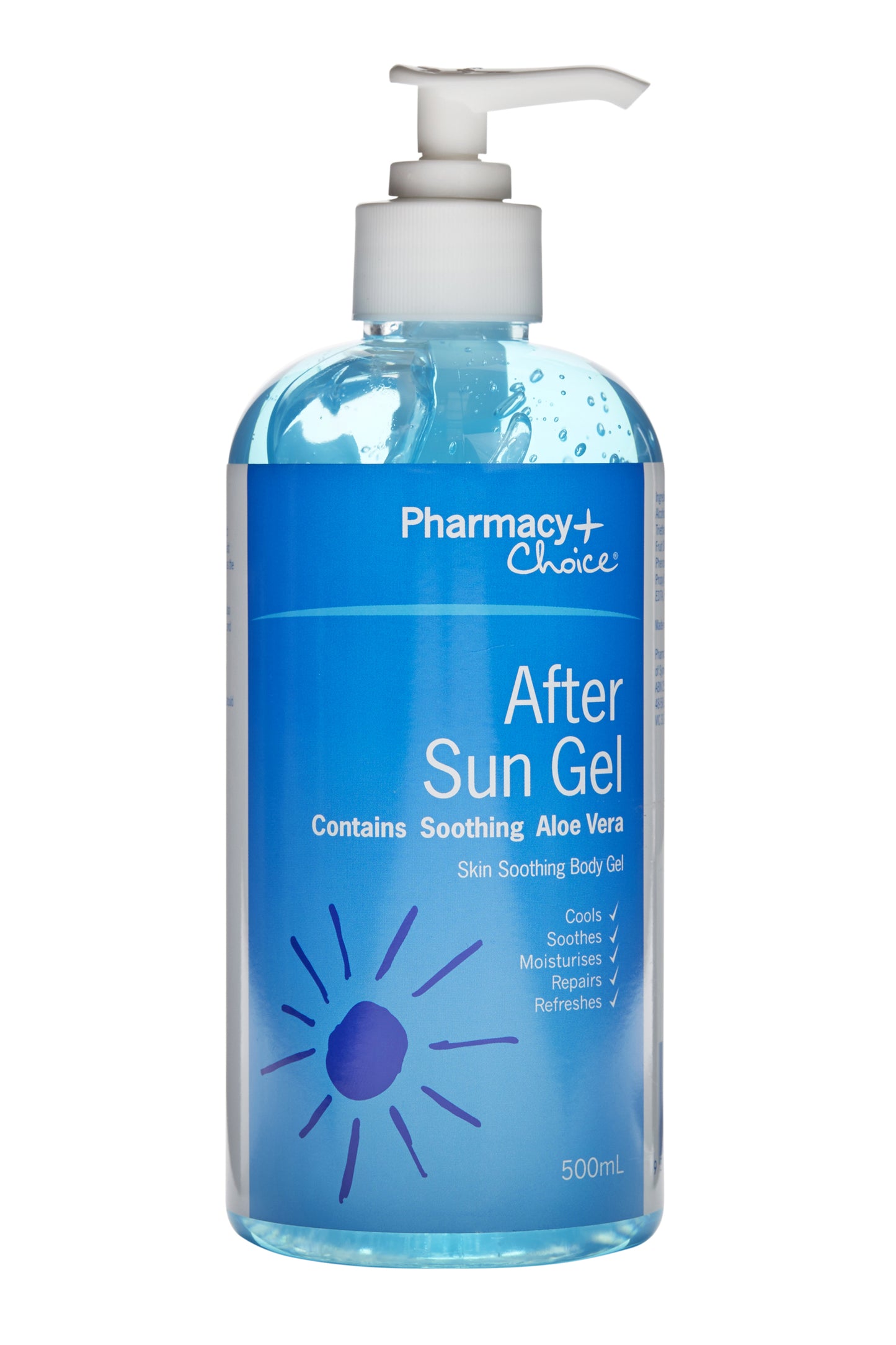 Pharmacy Choice - After Sun Soothing Gel 500mL Pump