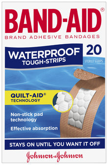 Band-Aid Waterproof Tough Strips 20 Pack