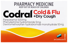 Codral Cold & Flu + Dry Cough Capsules 24 Pack