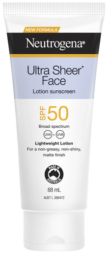 Neutrogena Ultra Sheer Face Lotion Sunscreen SPF50 88 ml