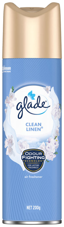 Glade Air Freshener Clean Linen Aerosol 200g
