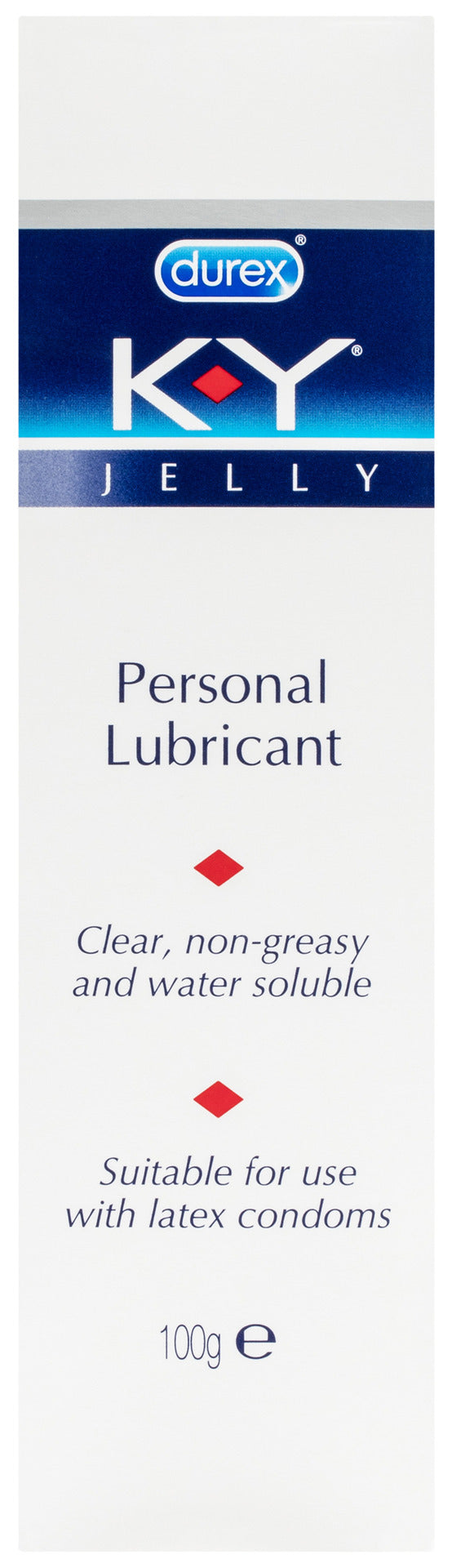 Durex K-Y Jelly Personal Lubricant Gel, Pack of 100g