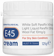 E45 Moisturising Cream for Dry Skin & Eczema 125g