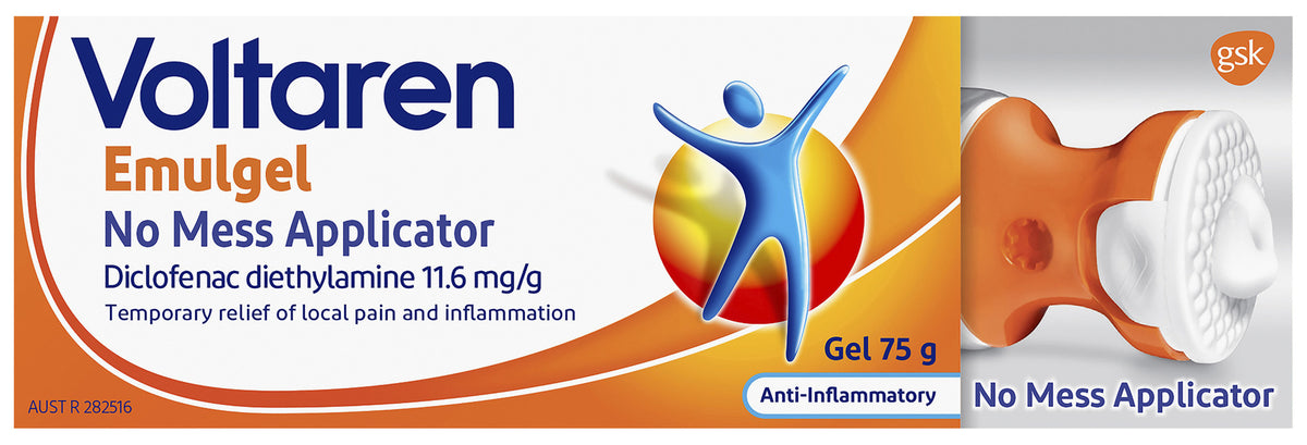 Voltaren Pain Relief Gel No Mess 75g