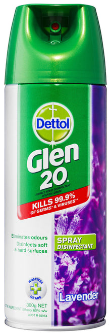 Glen 20 Spray Disinfectant All-In-One Lavender 300g