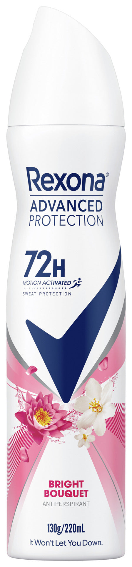 REXONA ANTIPERSPIRANT AEROSOL WOMEN ADVANCED BRIGHT BOUQUET 220 ML