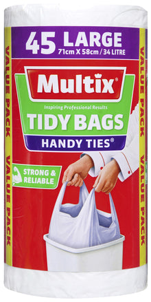 Multix Handy Ties Tidy Bags Large 45 pack