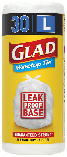 Glad Wavetop Tie Bags Large 30pk