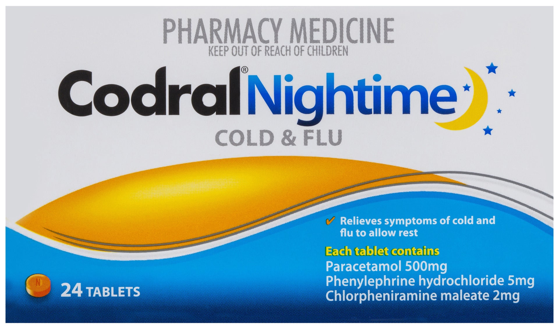 Codral Night Cold & Flu Tablets 24 Pack